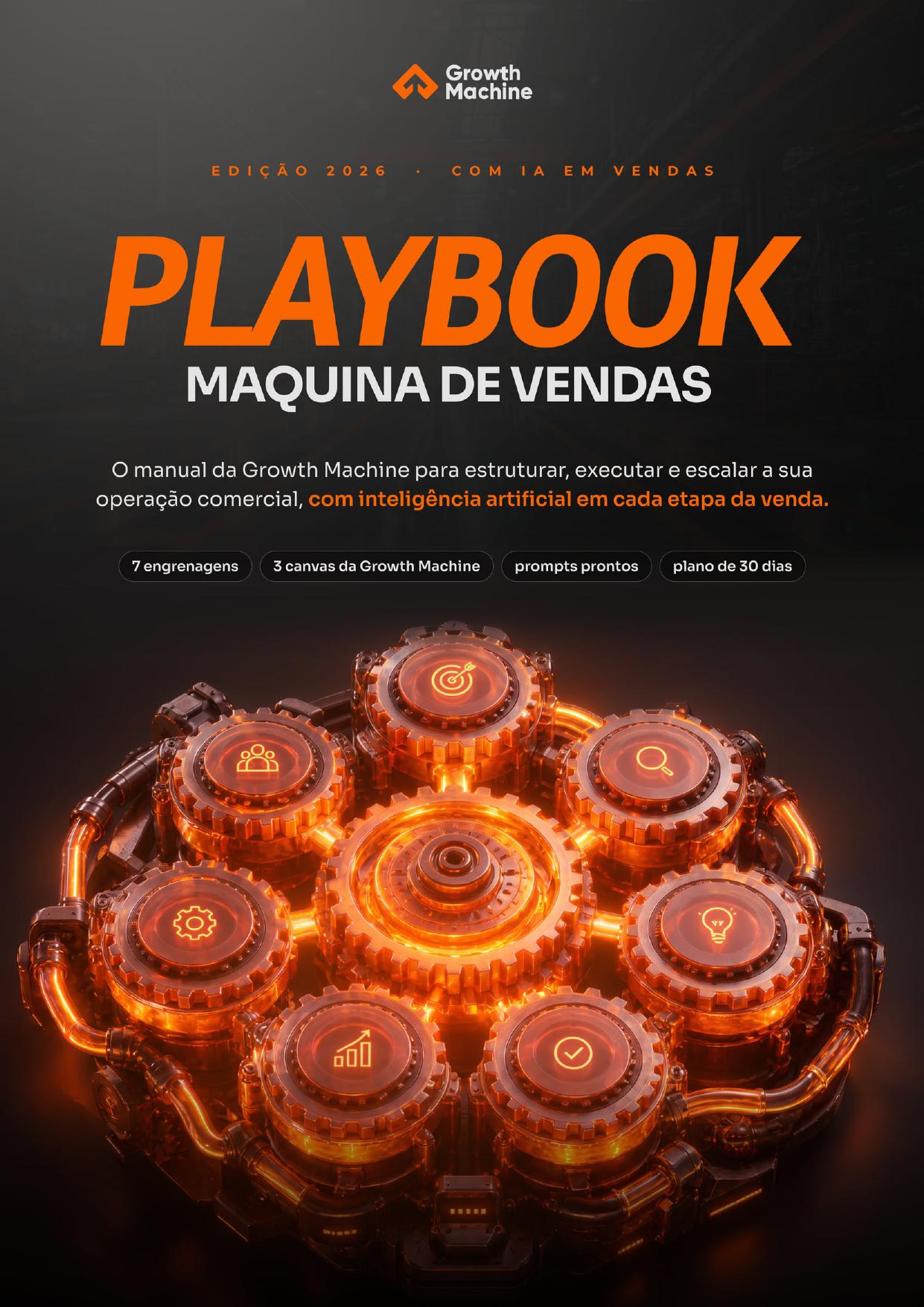 Capa do material Playbook da Máquina de Vendas